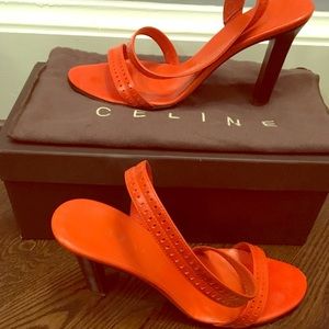 Celine “Poppy” Orange Sandal